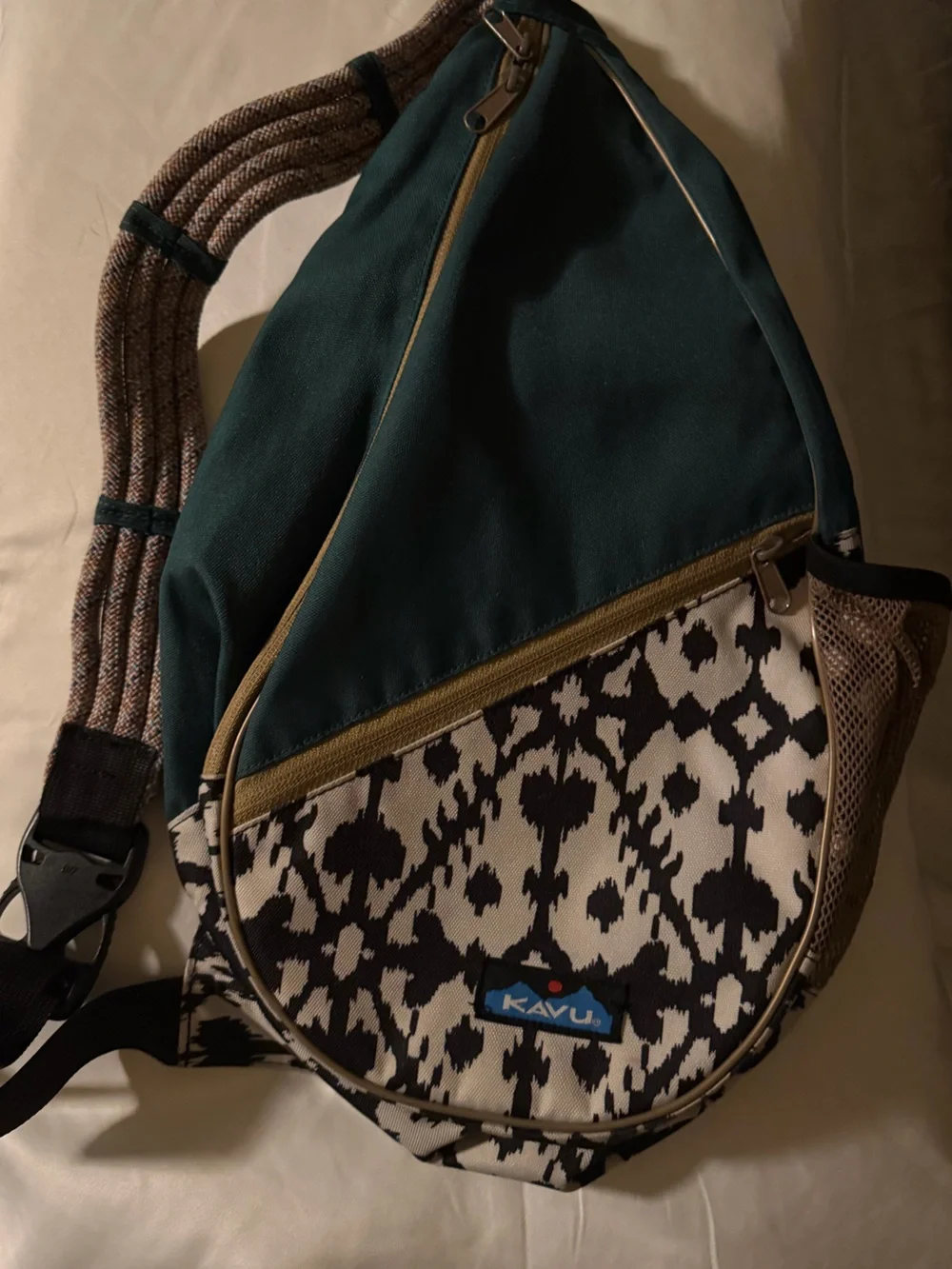 Kavu Sling Canvas, Rope and Leather Pack/Bag